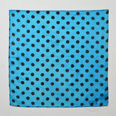 Polka Dot Silks (Black on blue)